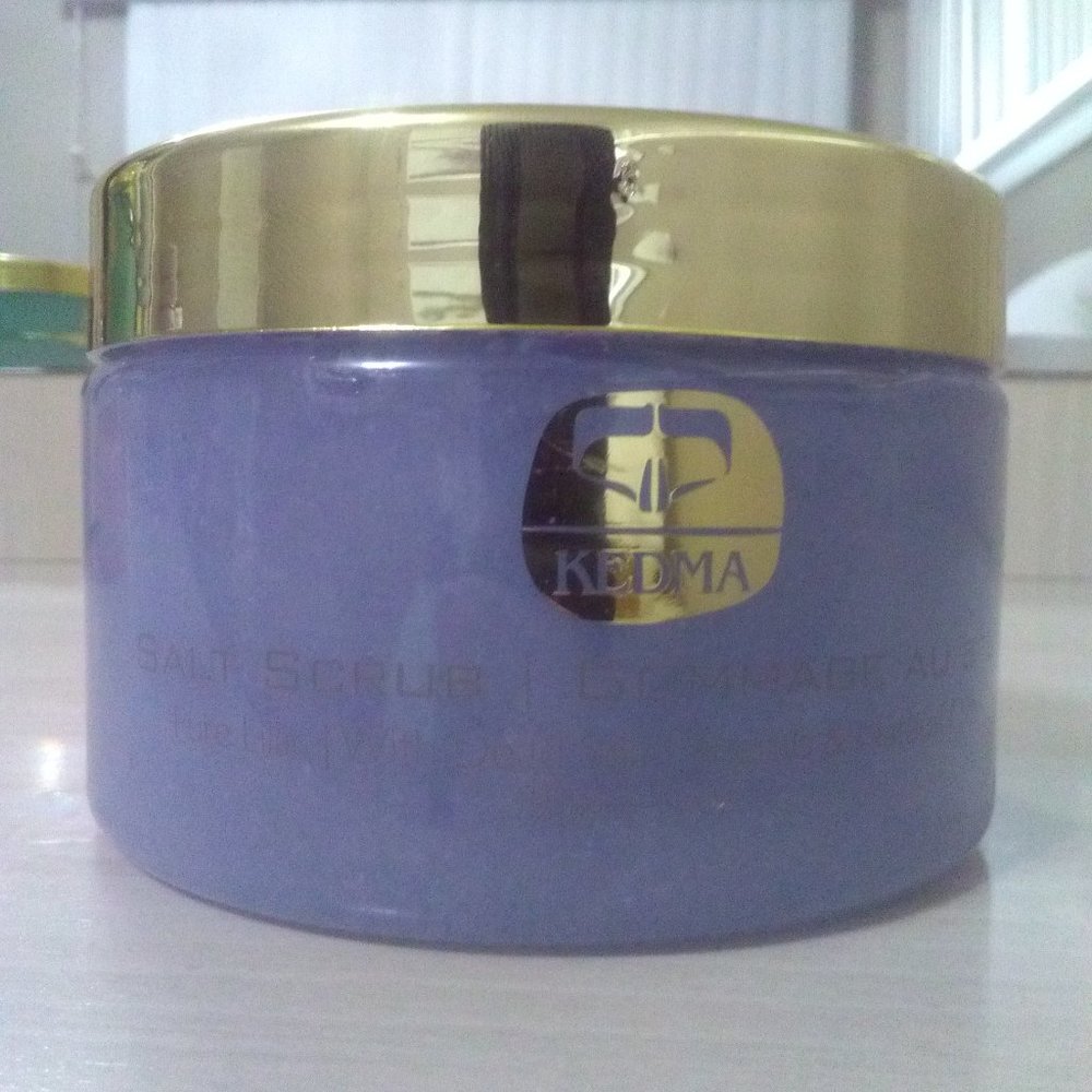 KEDMA SALT SCRUB LILAC-DEAD SEA MINERLAS-NATURAL OILS- 12 oz / 350 g -NEW SEALED